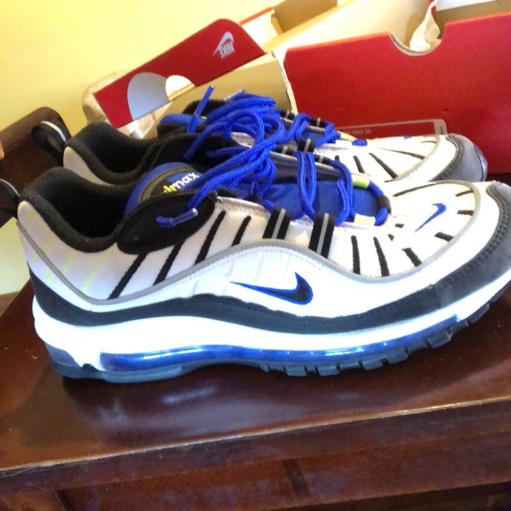 Nike Air Max 98 White/Black/Racer-Blue
